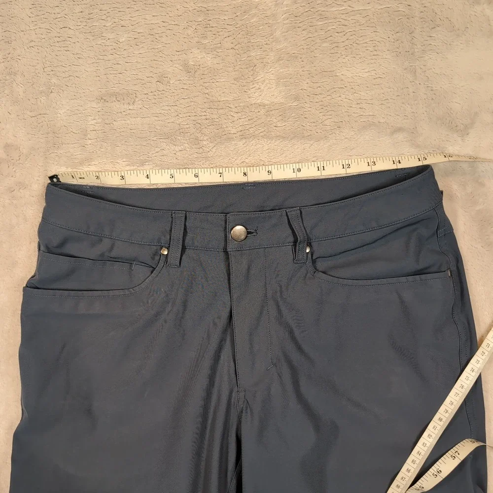 Lululemon ABC Pant Slim Mens 30x27 Blue Warpstreme‎ Performance Trousers